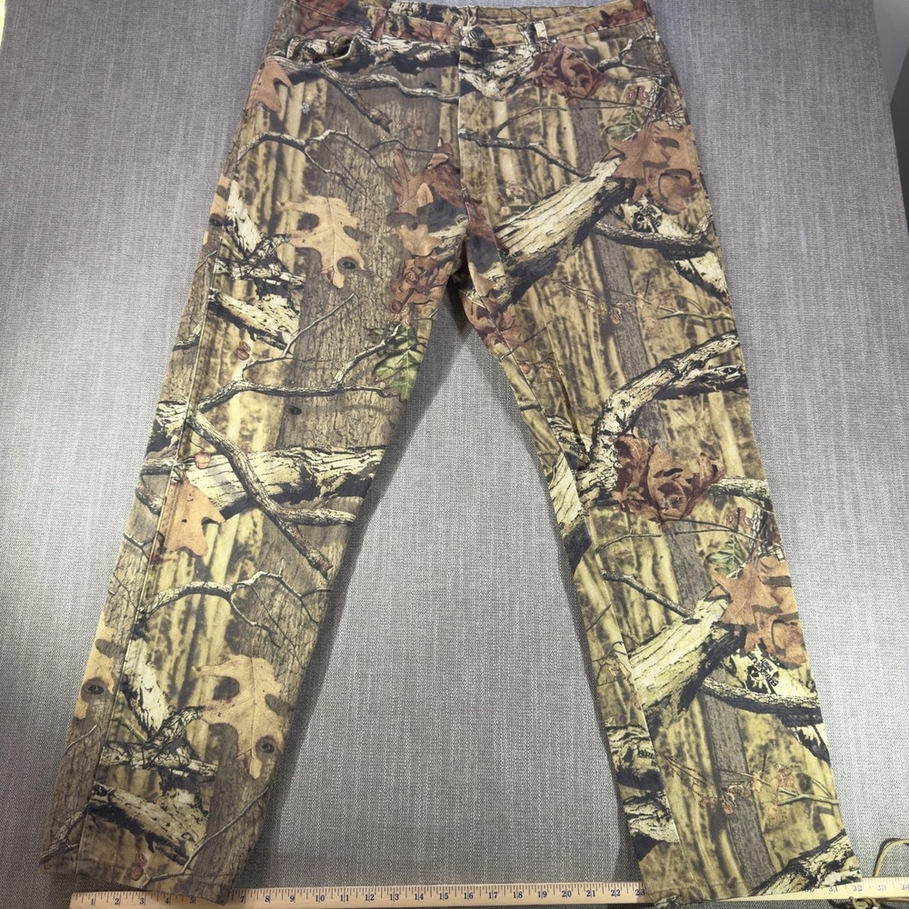 Wrangler Jeans Mens 42x34 Camo Regular Fit Straight Denim Hunting Big & Tall